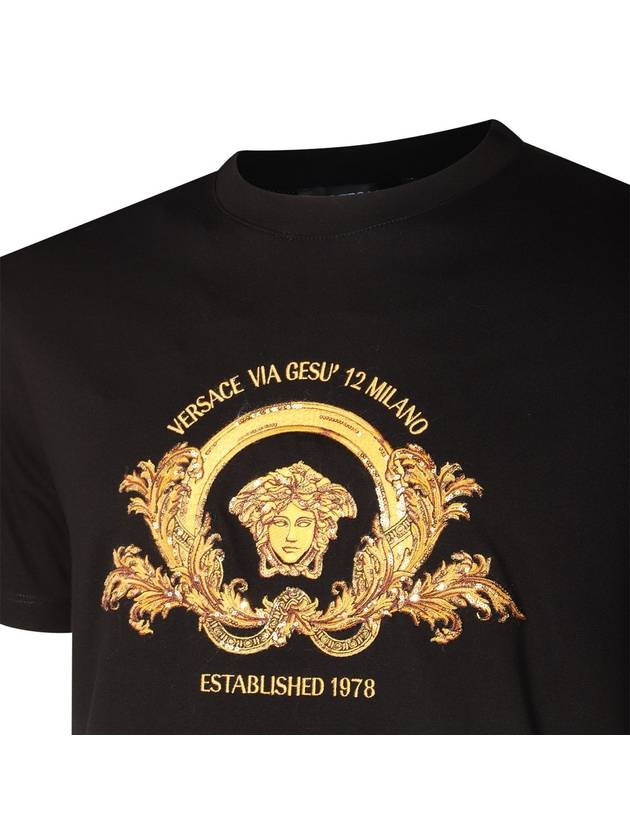 24FW Long Sleeve T-Shirt 10139441A114721B000 NERO - VERSACE - BALAAN 5