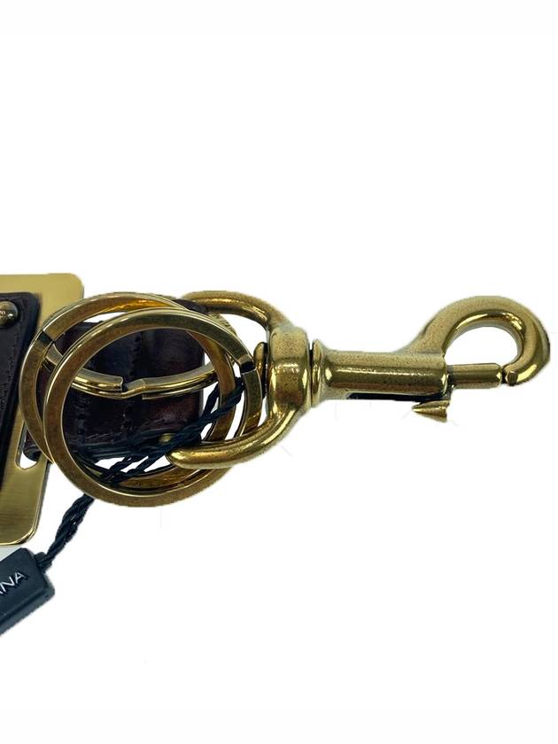 Vintage DG Logo Multipurpose Brown Gold Key Holder - DOLCE&GABBANA - BALAAN 3