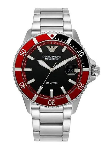 Men's Diver Automatic Metal Watch Silver - EMPORIO ARMANI - BALAAN 1