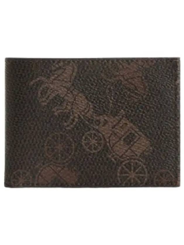 Slim Billfold Wallet Large Horse and Carriage - COACH - BALAAN 1