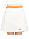 Women's Sierra Pleated Skirt White - J.LINDEBERG - BALAAN 7