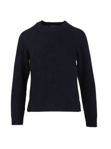 Adorno Raglan Wool Yarn Knit Top Navy - MAX MARA - BALAAN 1