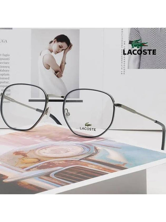 Glasses Frame L2253 035 Blue Metal Ultra Light - LACOSTE - BALAAN 2