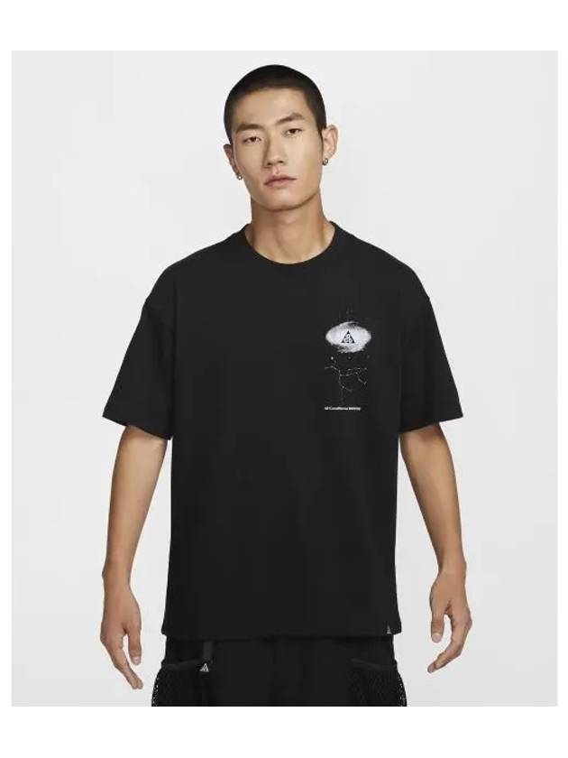 ACG Dri Fit Galaxy Short Sleeve T-Shirt Black - NIKE - BALAAN 2