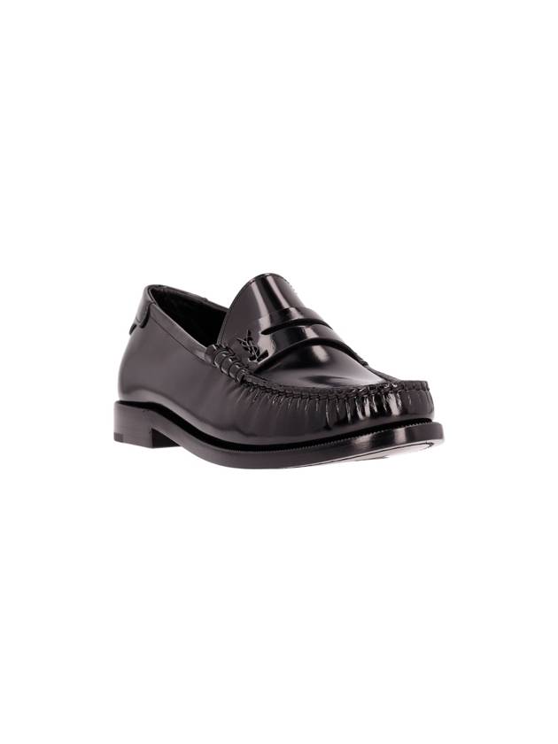 Women's Monogram Le Penny Loafer Black - SAINT LAURENT - BALAAN 3