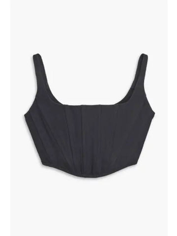 Monochromatic Classic Denim Bustier Black MJTAW23004BKX - MARC JACOBS - BALAAN 1