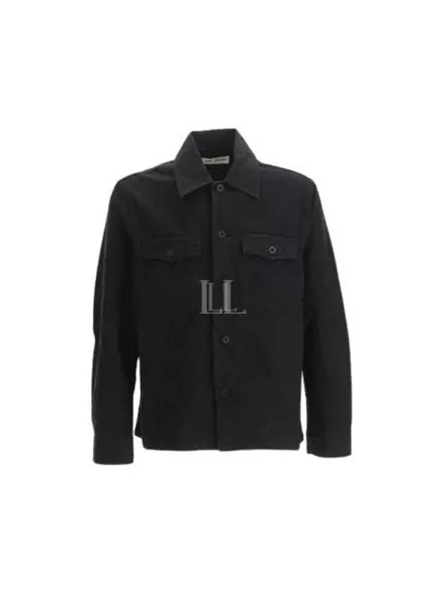 Men's Evening Brushed Cotton Jacket Black - OUR LEGACY - BALAAN 2