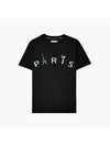 50Th Anniversary Eiffel Tower Paris Short Sleeve T-Shirt Black - AGATHA APPAREL - BALAAN 1