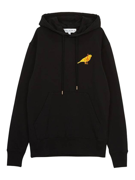 24FW JW Anderson hooded sweatshirt JW0208 PG1632 999 BLACK - JW ANDERSON - BALAAN 2