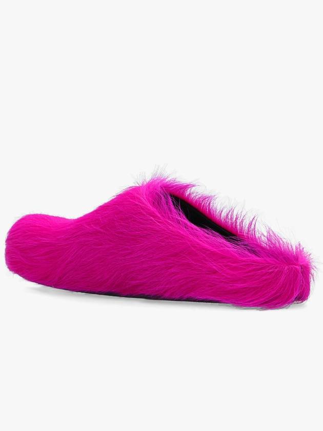 Women's Fussbet Calf Fur Mule Fuchsia Pink - MARNI - BALAAN 6