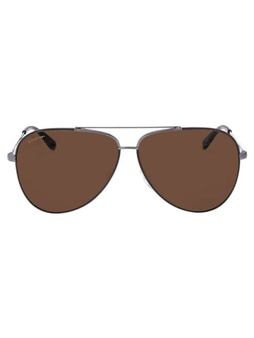 Eyewear Aviator Metal Sunglasses Cocoa - SALVATORE FERRAGAMO - BALAAN 1