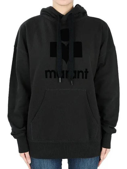 Mansel Logo Hoodie Faded Black - ISABEL MARANT - BALAAN 2