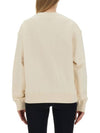 Logo Patch Sweatshirt Beige - JIL SANDER - BALAAN 4