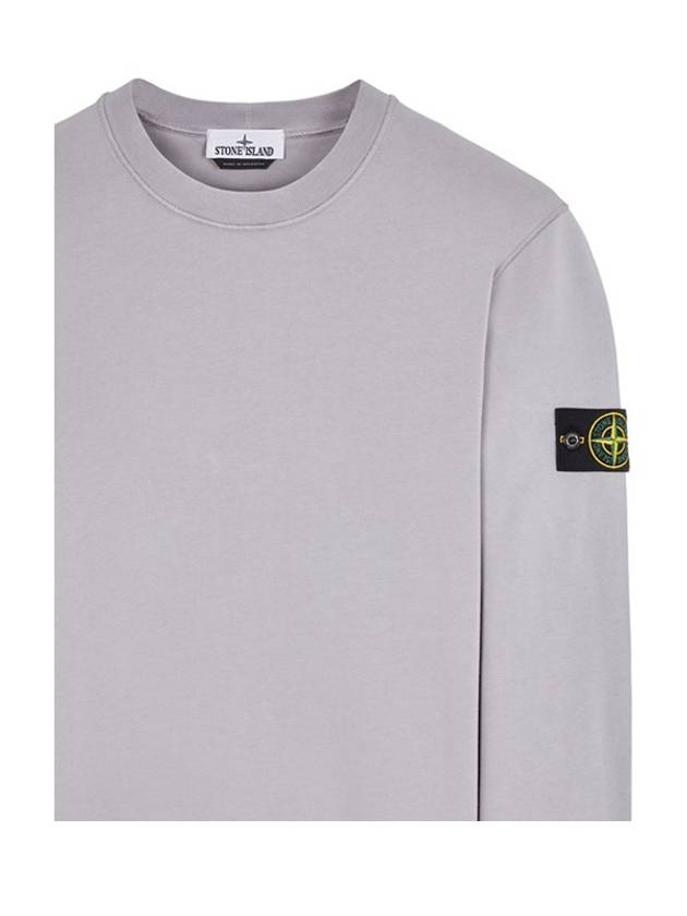 Wappen Patch Garment Dyed Sweatshirt Grey - STONE ISLAND - BALAAN 6