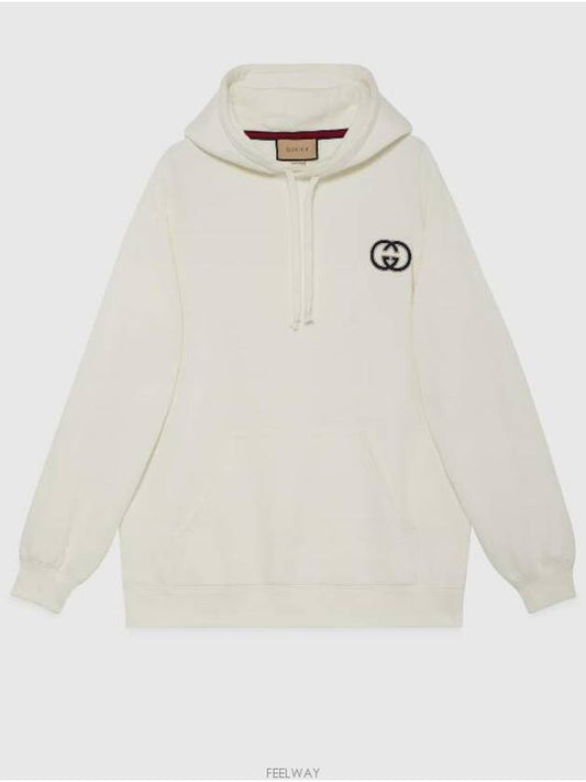 Cotton Jersey Hoodie White - GUCCI - BALAAN 2