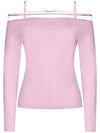 Women's Sierra Signature Long Sleeve T-Shirt Pink - JACQUEMUS - BALAAN 2