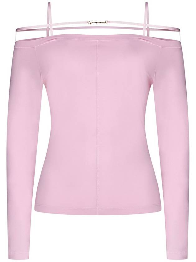 Women's Sierra Signature Long Sleeve T-Shirt Pink - JACQUEMUS - BALAAN 2