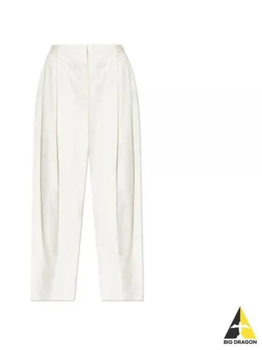 SN Bottega Veneta White wide tapered leg trousers with a fl 799335 V4CS0 3043F - BOTTEGA VENETA - BALAAN 2