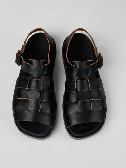 Brutus Leather Sandals Black - CAMPER - BALAAN 2