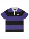 Wiz Collection Wizard Stripe Short Sleeve T-Shirt PURPLE M3313LTS02PUR - MALBON GOLF - BALAAN 2