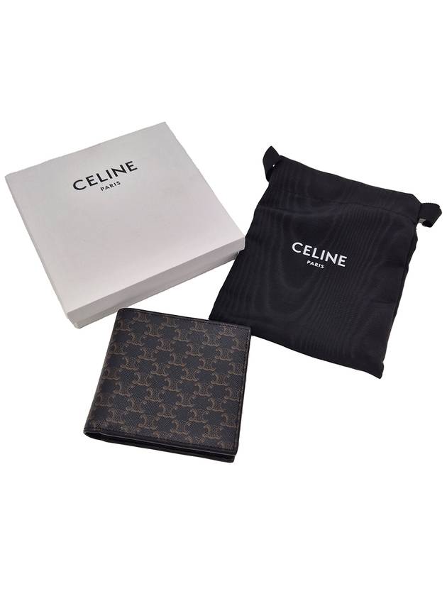 Logo Triomphe Bilford Half Wallet Black - CELINE - BALAAN 10