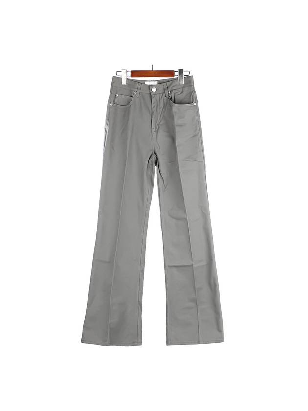 Flared Fit Wide Pants Grey - AMI - BALAAN 2