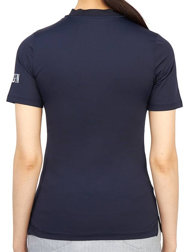 Women's Golf Serafino Classic Short Sleeve PK Shirt Navy - HYDROGEN - BALAAN 5