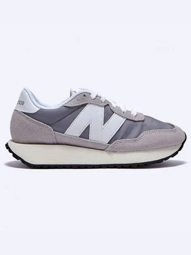 237 Suede Low Top Sneakers Grey - NEW BALANCE - BALAAN 2