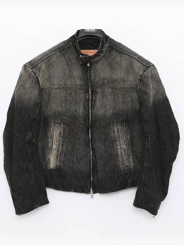 D-Mag S Cotton Denim Jacket Black - DIESEL - BALAAN 4