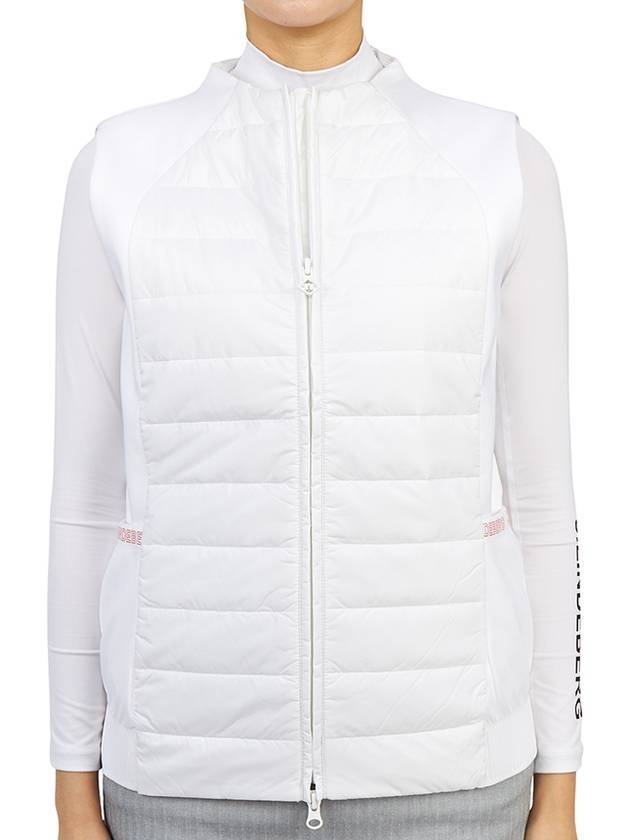 Women's Keisha Golf Padded Vest White - J.LINDEBERG - BALAAN 1