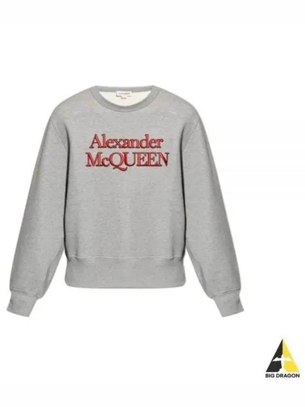 logo print cotton sweatshirt 792210QXAA5 - ALEXANDER MCQUEEN - BALAAN 2