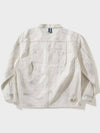 Cornmill dirty washed denim jacket ivory - FFEFF STUDIO - BALAAN 6