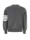 4 Bar Armband Milano Stitch Knit Top Mid Grey - THOM BROWNE - BALAAN 3