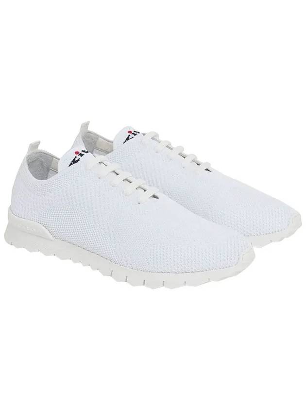 FIT Knit Low Top Sneakers White - KITON - BALAAN 3