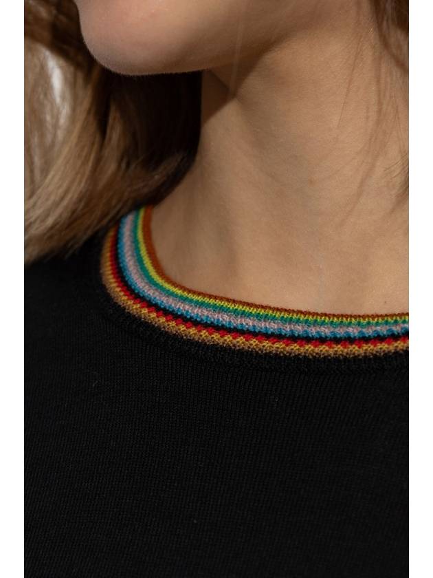 Paul Smith Wool Sweater With A Crew Neck, Women's, Black - PAUL SMITH - BALAAN 5