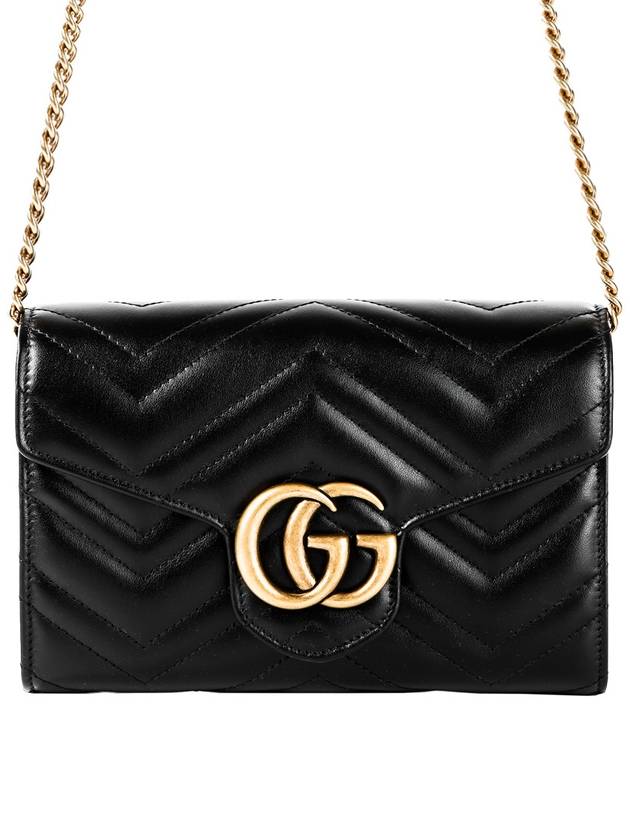 GG Marmont Matelasse Mini Crossbody Bag Black - GUCCI - BALAAN 2