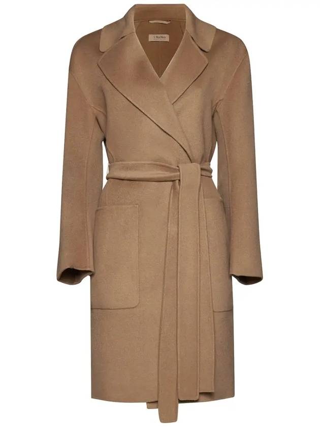 Paris PARIS Belted Wool Coat Brown 2390160239 045 - MAX MARA - BALAAN 1