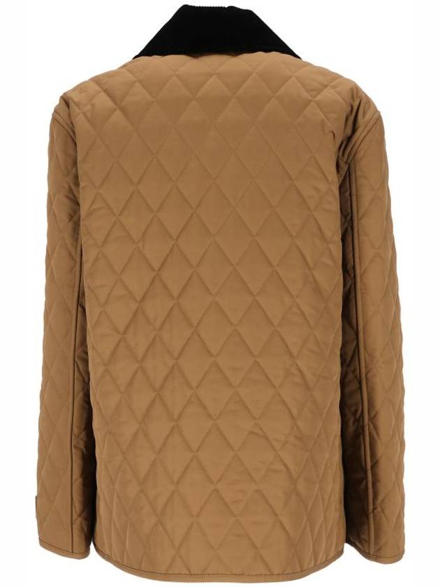 Women's Diamond Quilted Jacket Brown - BURBERRY - BALAAN 4