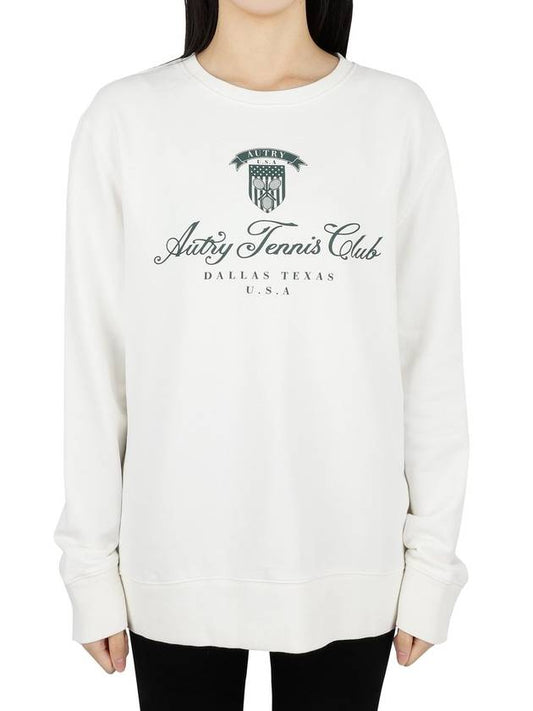 Tennis Club Badge Logo Sweatshirt White - AUTRY - BALAAN 2