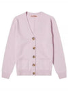 Wool Blend Cardigan Pale Lilac - ACNE STUDIOS - BALAAN 2