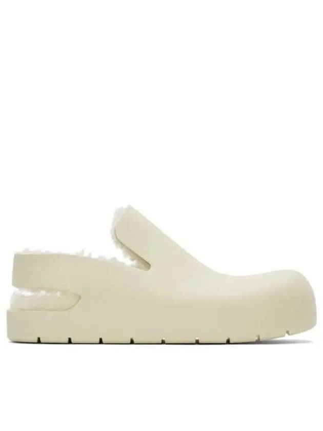 Puddle Shearling Sandals Beige - BOTTEGA VENETA - BALAAN 2