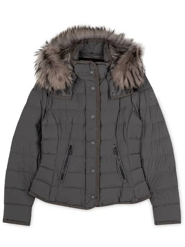 Women's Fur Hood Quilted Gray Padding BX273C 152500 95 - MONTECORE - BALAAN 1