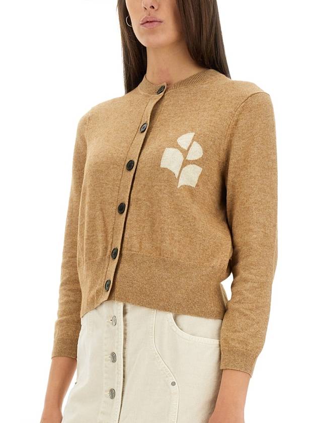 Newton Cotton Cardigan Beige - ISABEL MARANT ETOILE - BALAAN 5