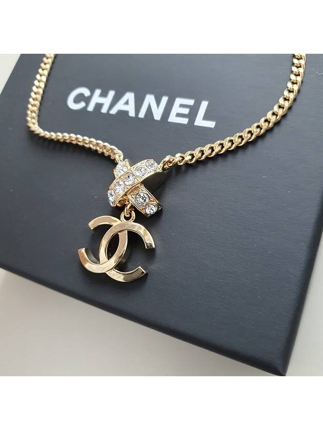 Cross crystal CC logo necklace - CHANEL - BALAAN 3