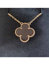 Vintage Alhambra Pendant Necklace Gold Black - VANCLEEFARPELS - BALAAN 9