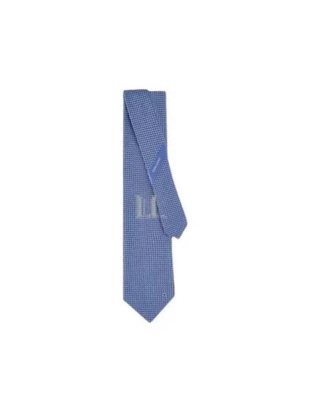 Embroidered Logo Silk Tie Blue - SALVATORE FERRAGAMO - BALAAN 2