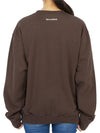 Wellness Club Flock Crew Neck Cotton Sweatshirt Brown - SPORTY & RICH - BALAAN 5