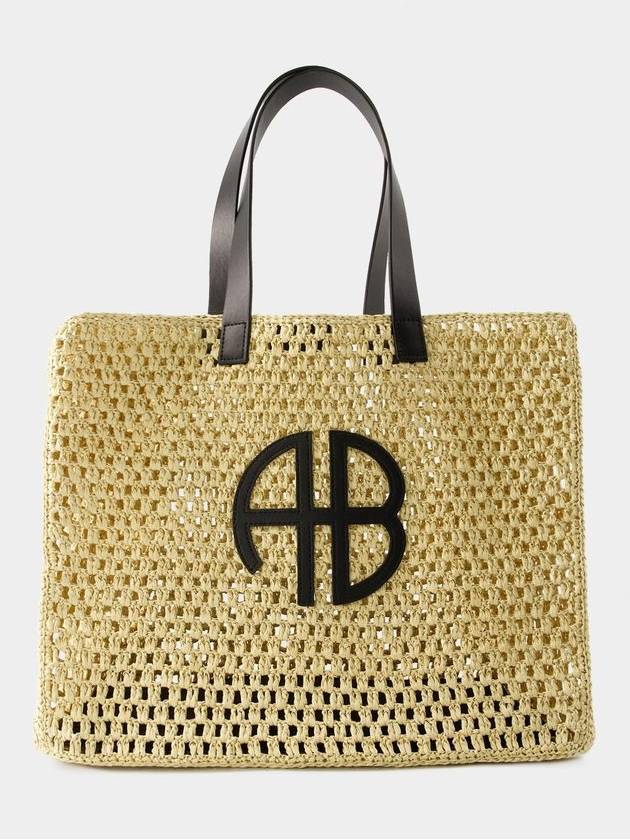 Large Rio Tote Bag - Anine Bing - Synthetic - Beige - ANINE BING - BALAAN 1