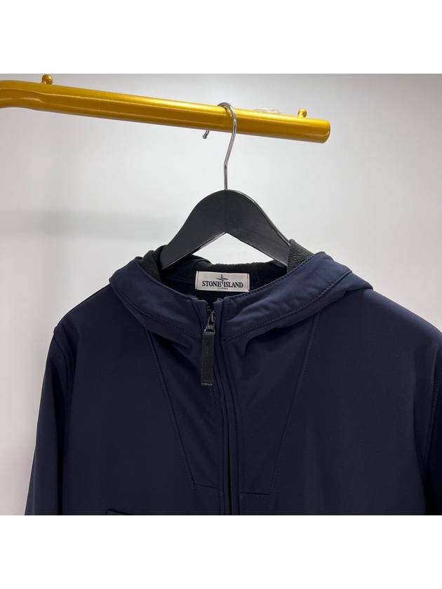 Softshell hooded jacket navy L size - STONE ISLAND - BALAAN 5