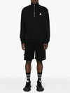 Fox Head Patch Half Zipper Sweatshirt Black - MAISON KITSUNE - BALAAN 3